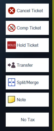 The more... screen with Note below Split/Merge