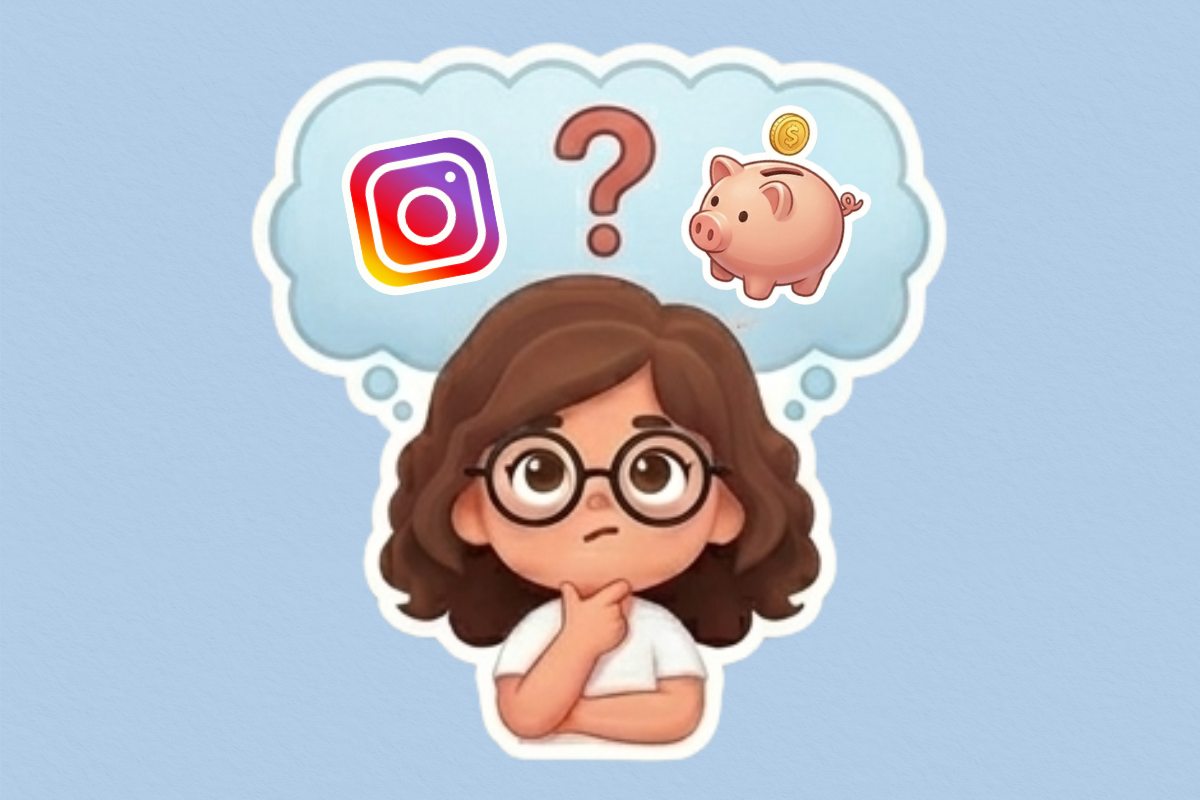 Illustration d’une assistante virtuelle qui hésite entre Instagram et d’autres moyens pour trouver des clients en freelance. Illustration d’une assistante virtuelle qui hésite entre Instagram et d’autres moyens pour trouver des clients en freelance.