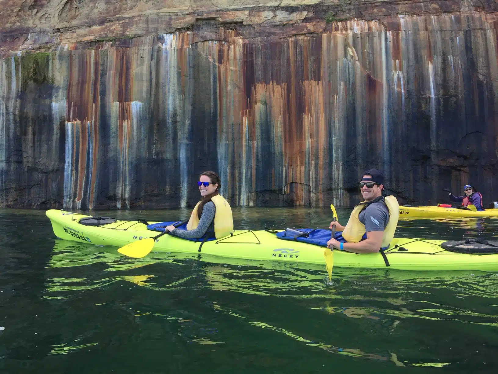 The stained cliffs