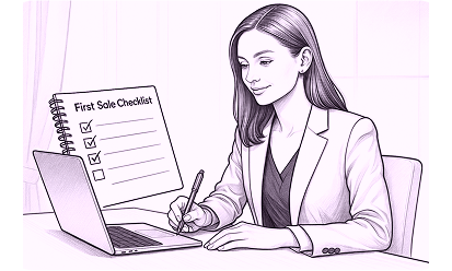 Your first sale checklist