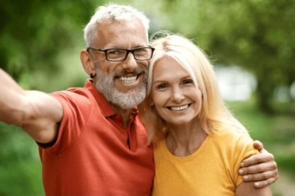Couple who overcame hard times together