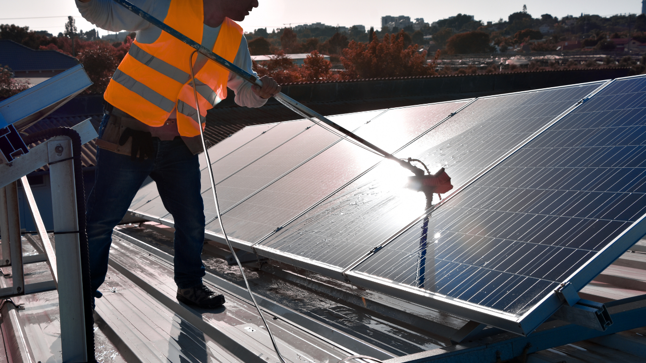 Dowers Power Wash solar panel cleaning Olympia