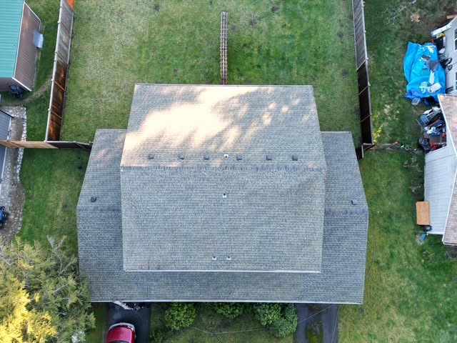 One soft wash later, it looks brand new - Ready to give your roof the same treatment? One soft wash later, it looks brand new - Ready to give your roof the same treatment?