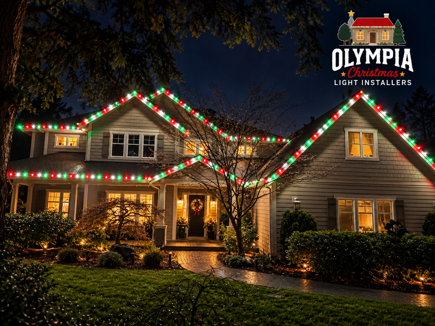 Olympia Christmas Lights roofline lights Olympia Christmas Lights roofline lights
