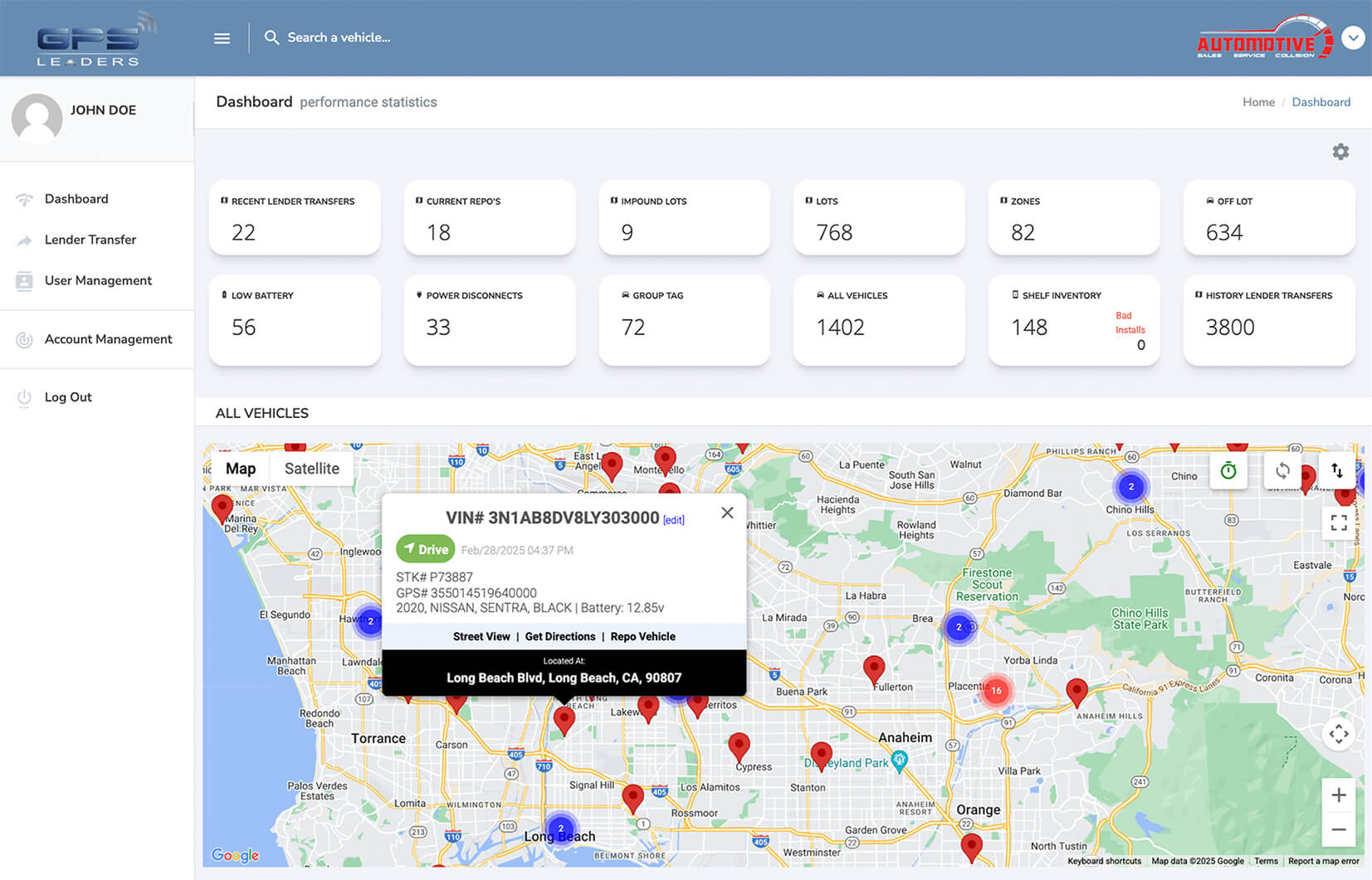 GPS Leaders BHPH Tracking Dashboard