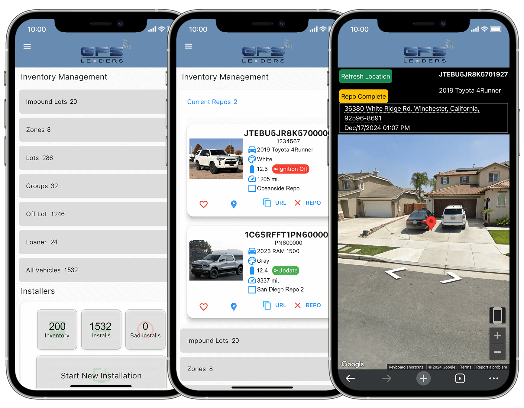 GPS Leaders Rental Car Tracking Mobile Apps