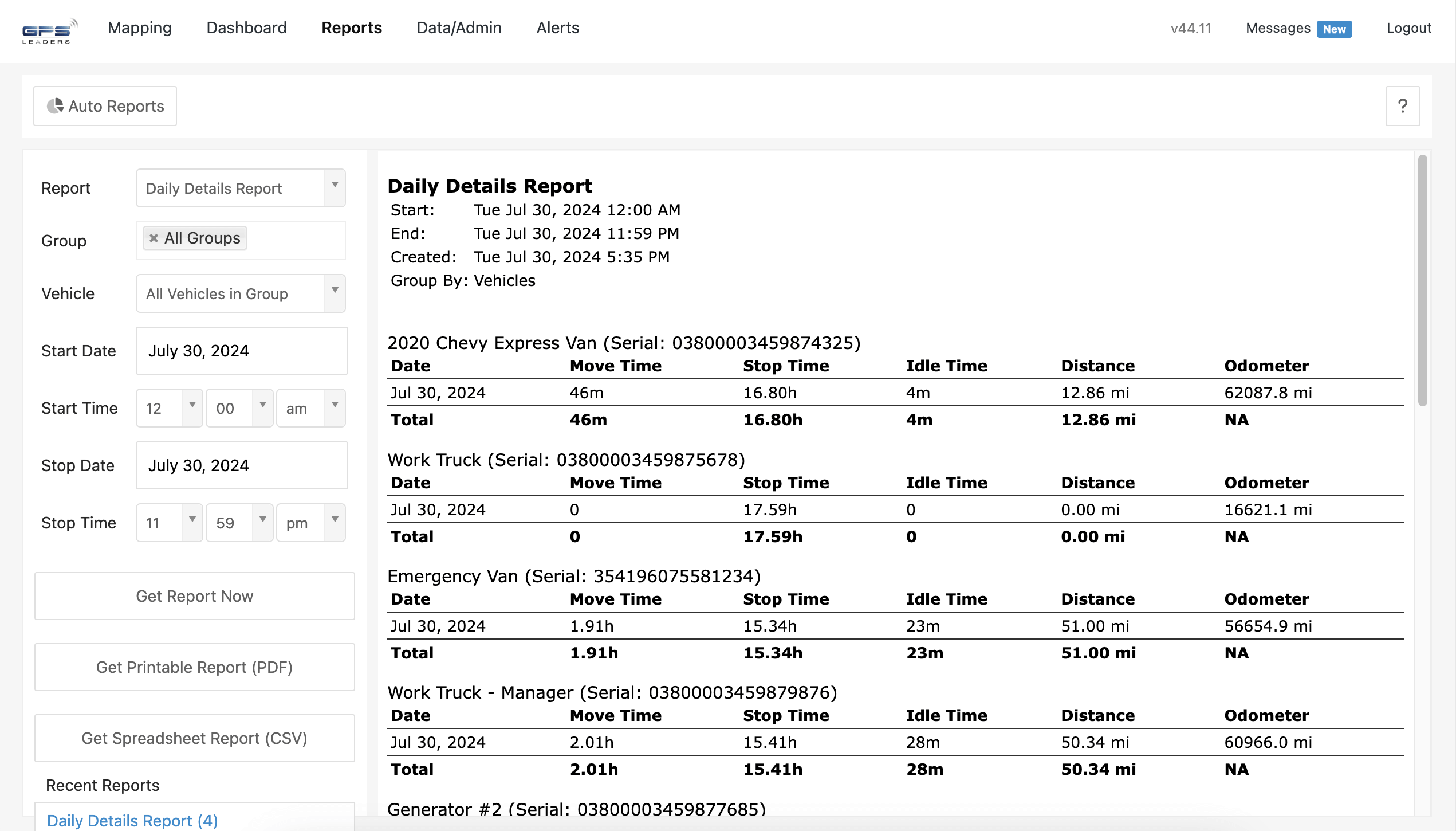 GPS Leaders Fleet Tracking Toolbox & Notifications