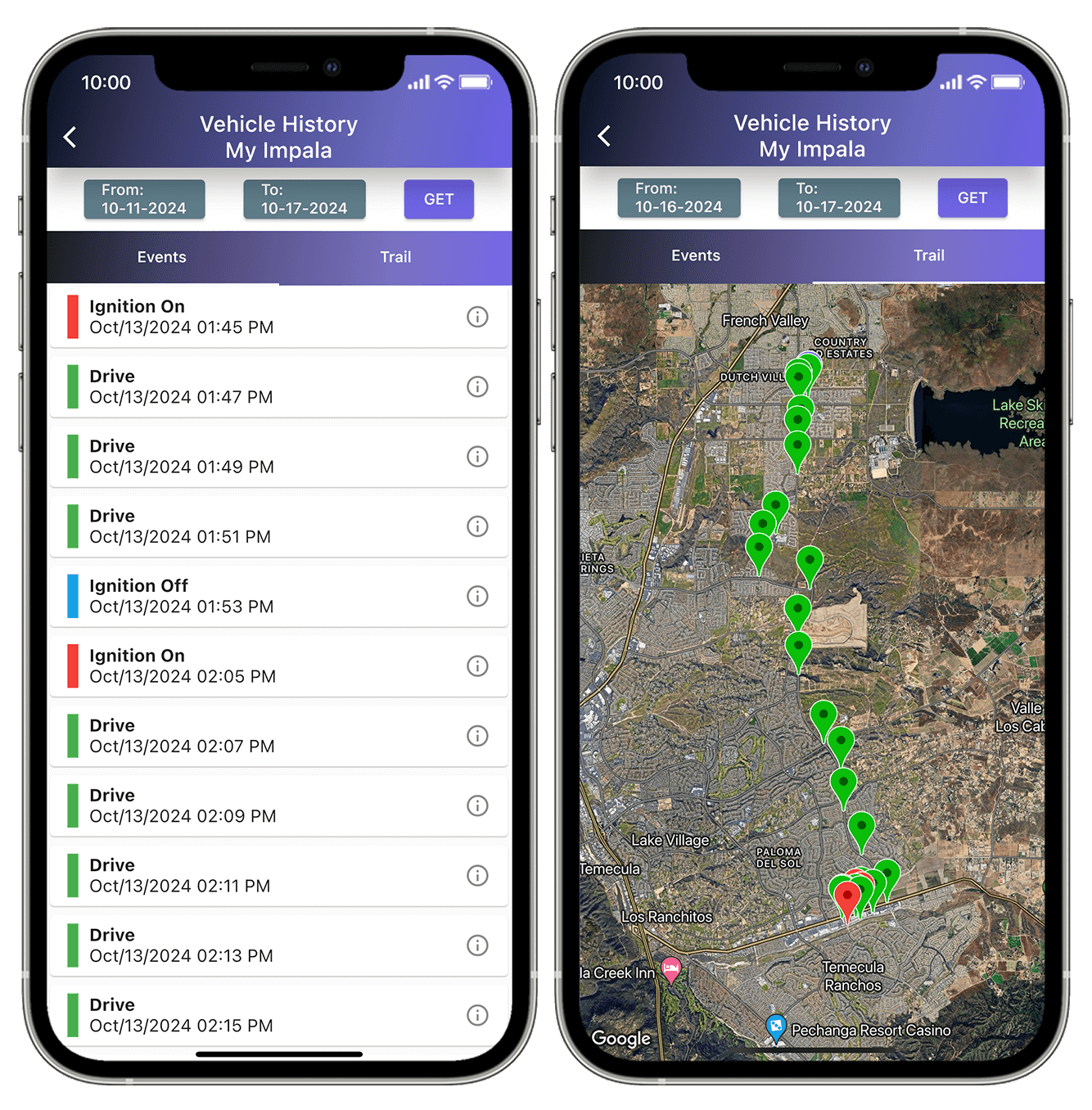 GPS Leaders Personal Tracking TackR App Reports