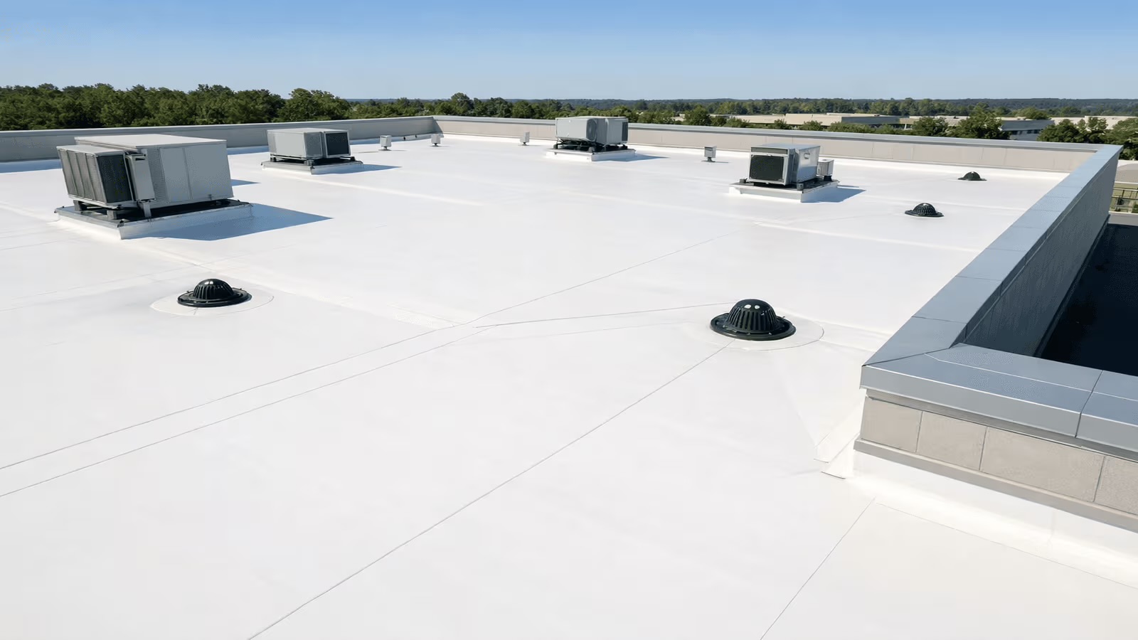 Roof City flat roofing project