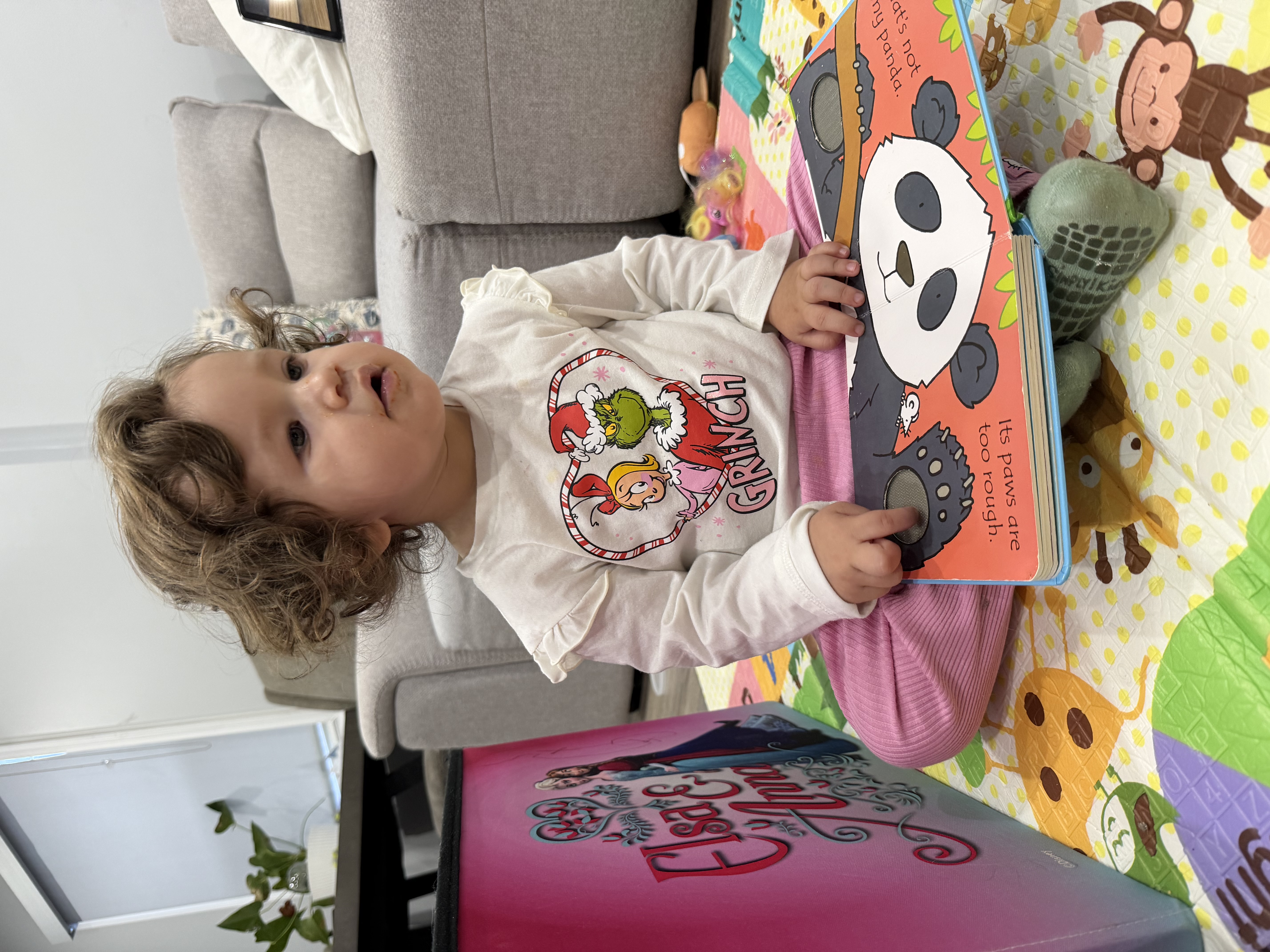 Child practicing early math skills