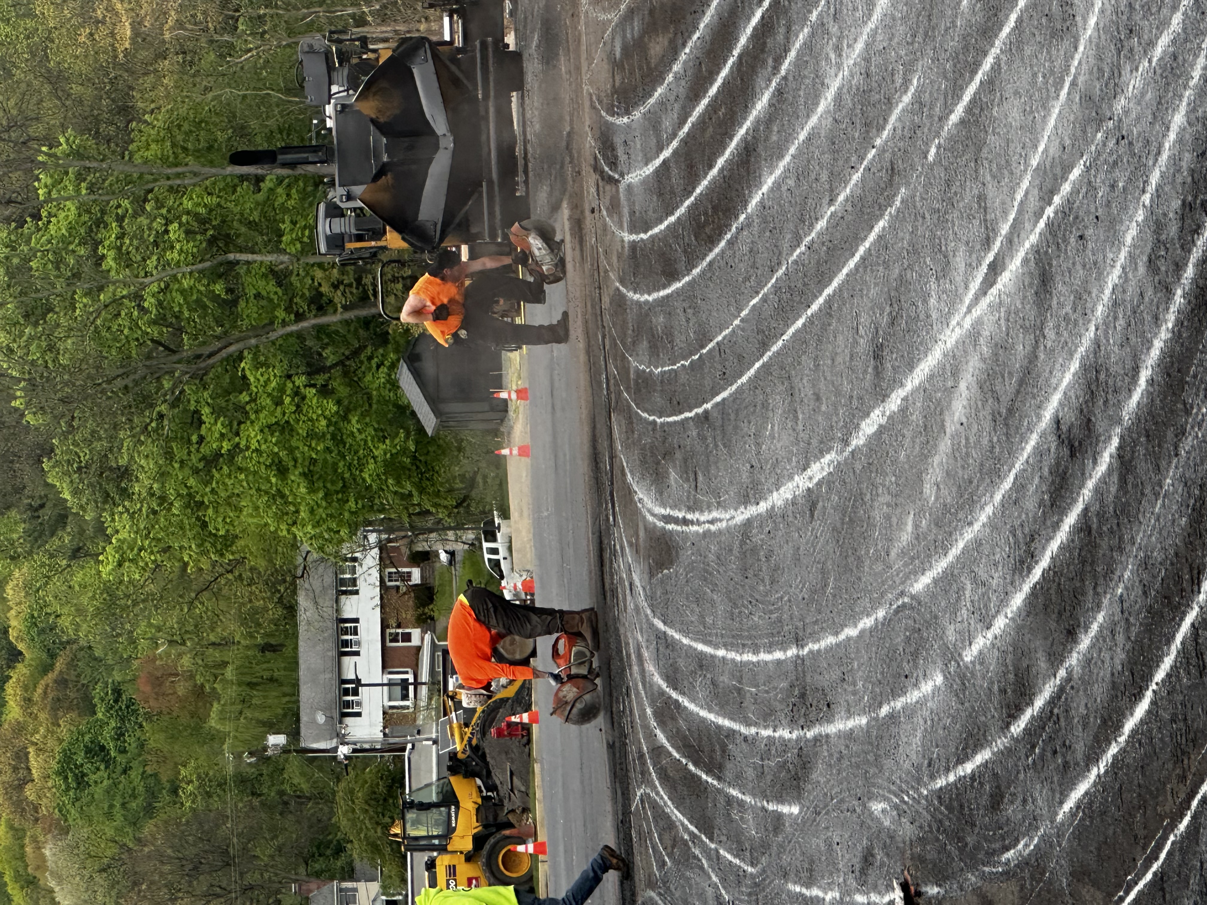 CVA crew paving a parking lot in Southeastern PA