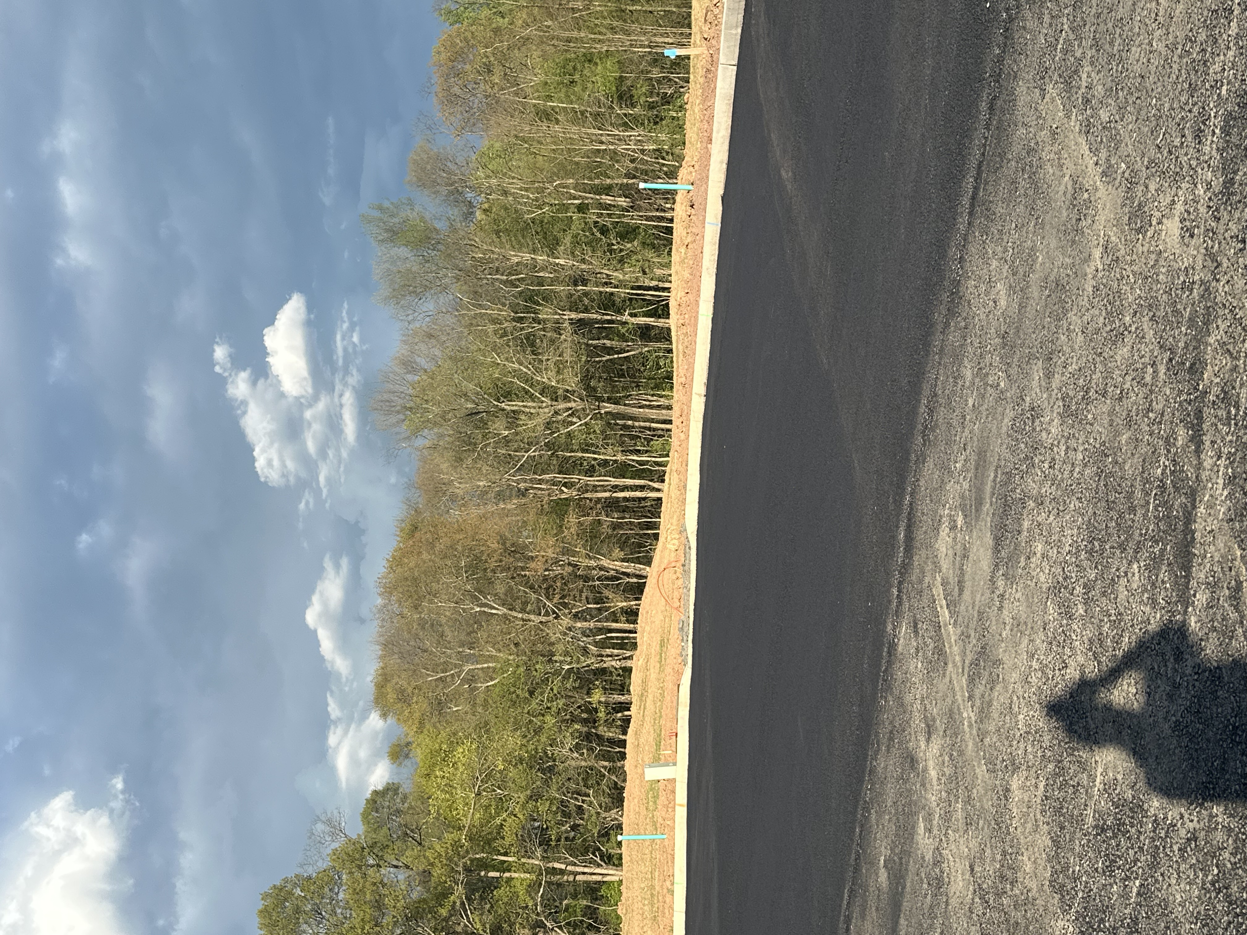 Finished asphalt parking lot completed by CVA in Southeastern PA