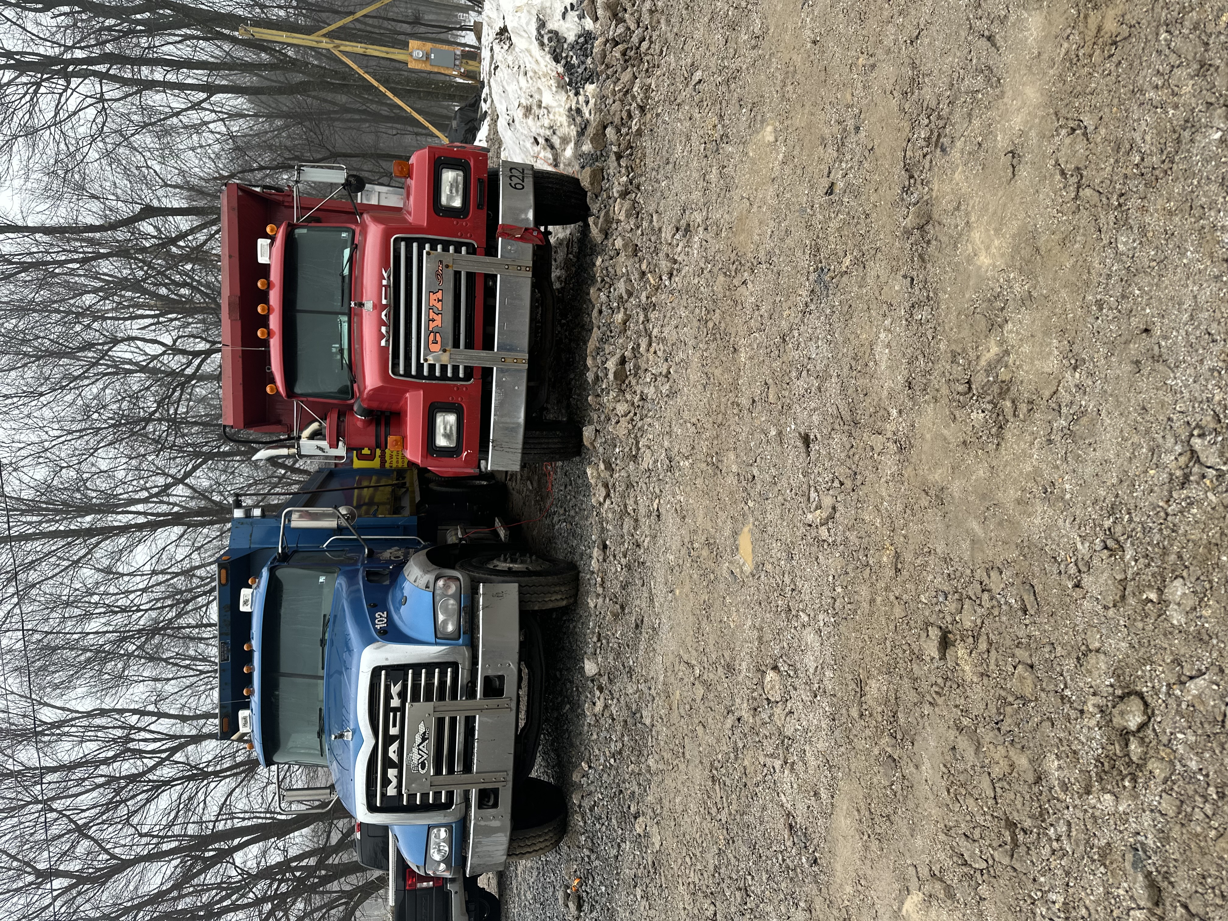 CVA Mack dump trucks