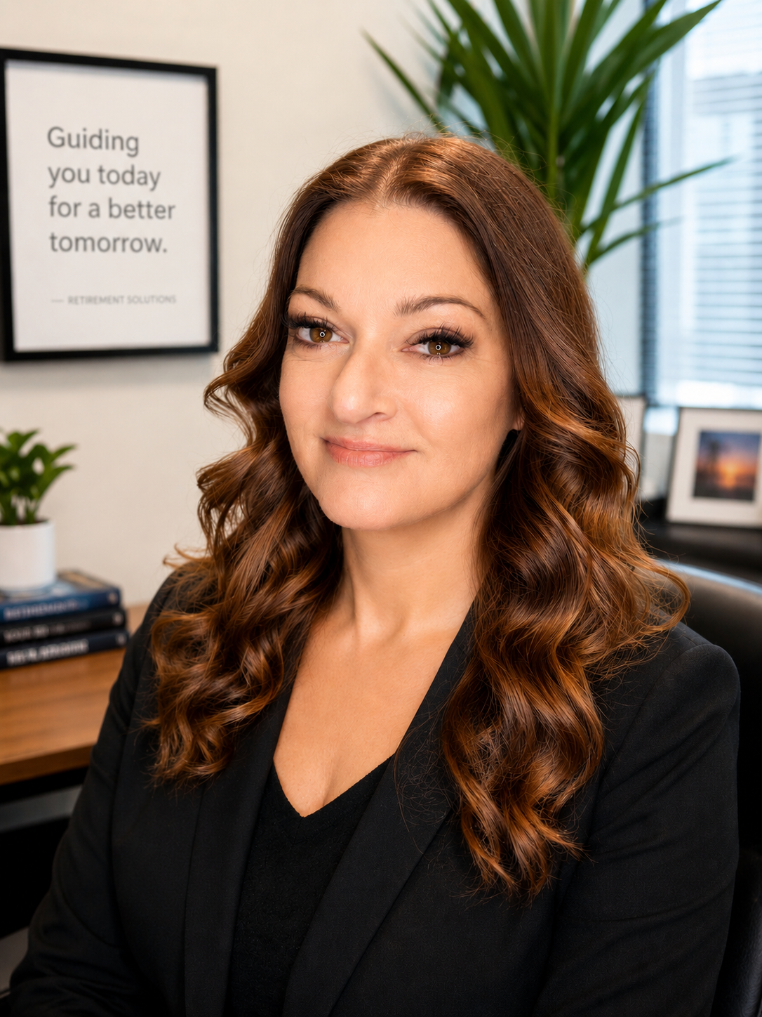 Andrea Stanley at her Valencia California office