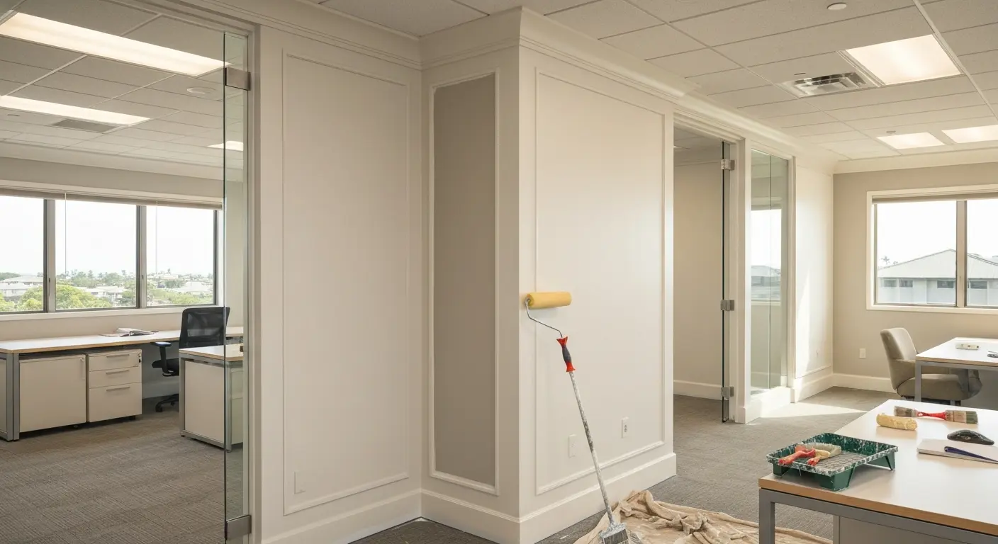 Interior commercial painting project