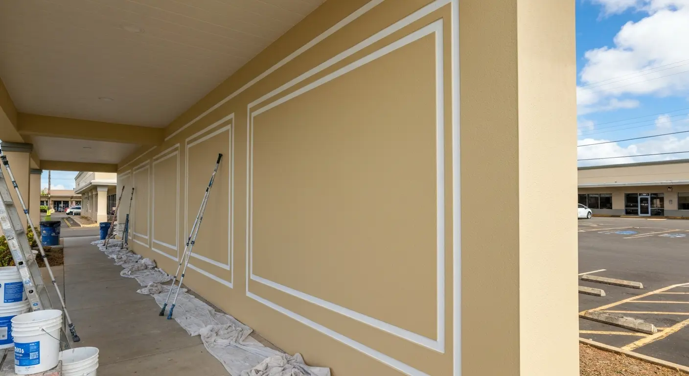 Commercial exterior painting