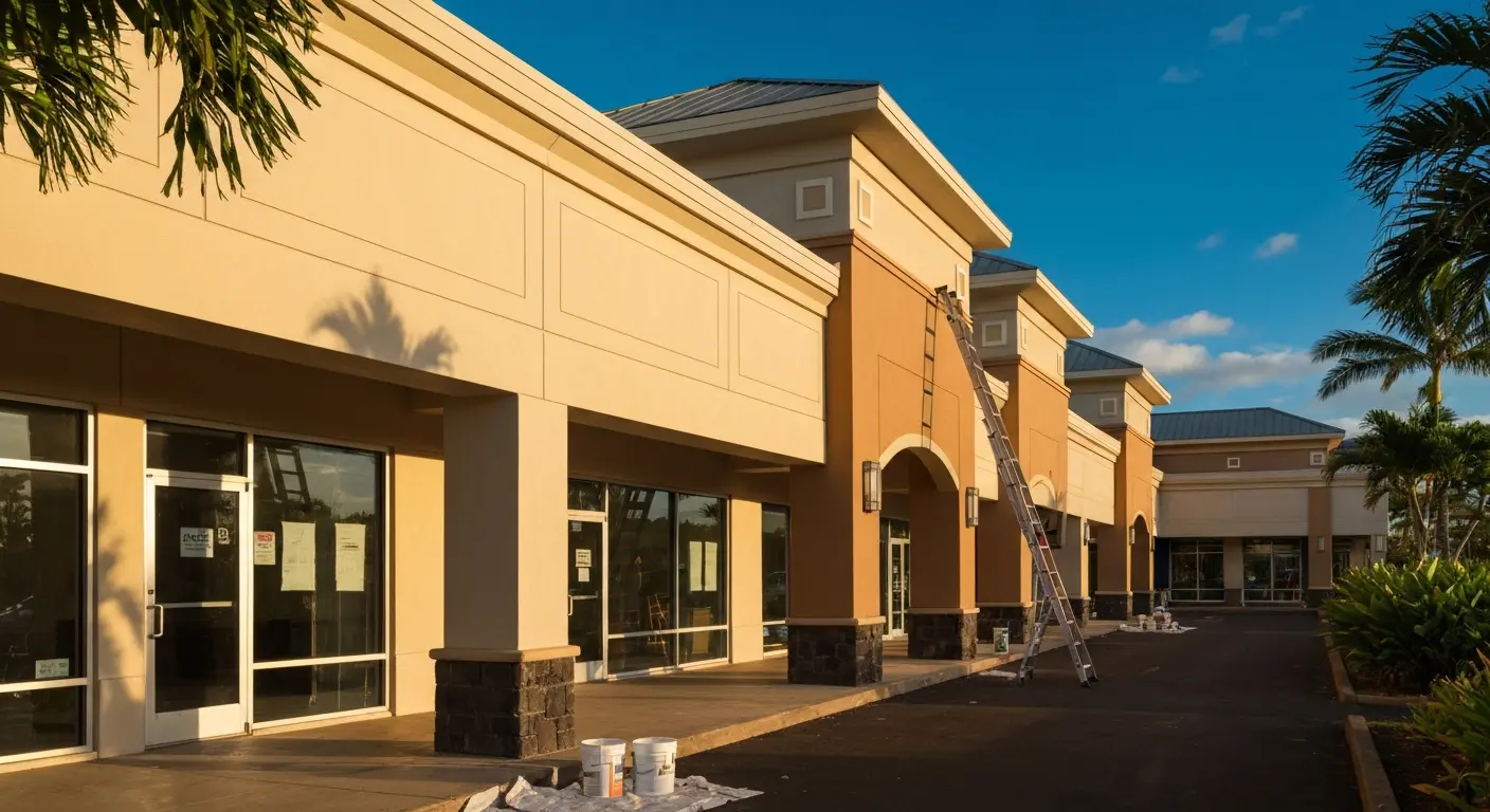 Commercial exterior painting project