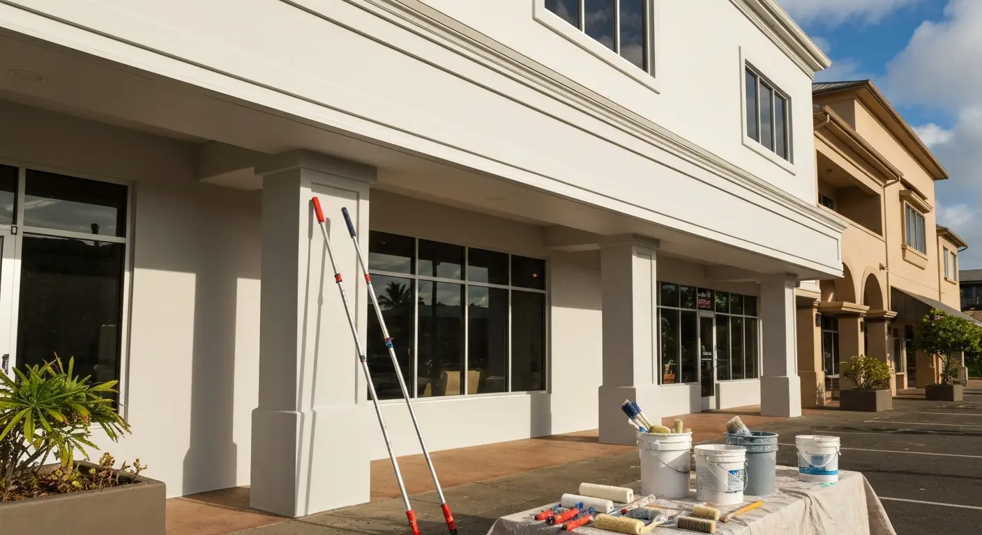 Exterior commercial painting
