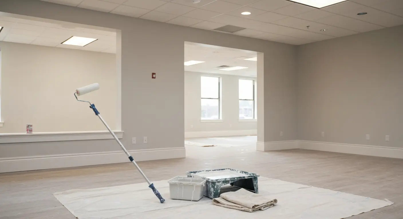 Interior commercial painting project
