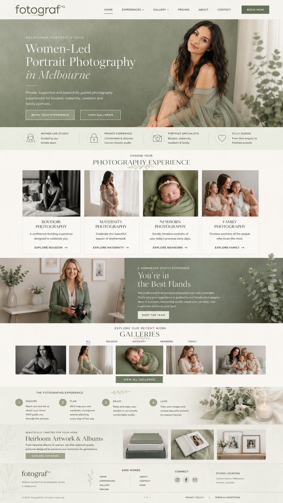 FotografHQ website concept