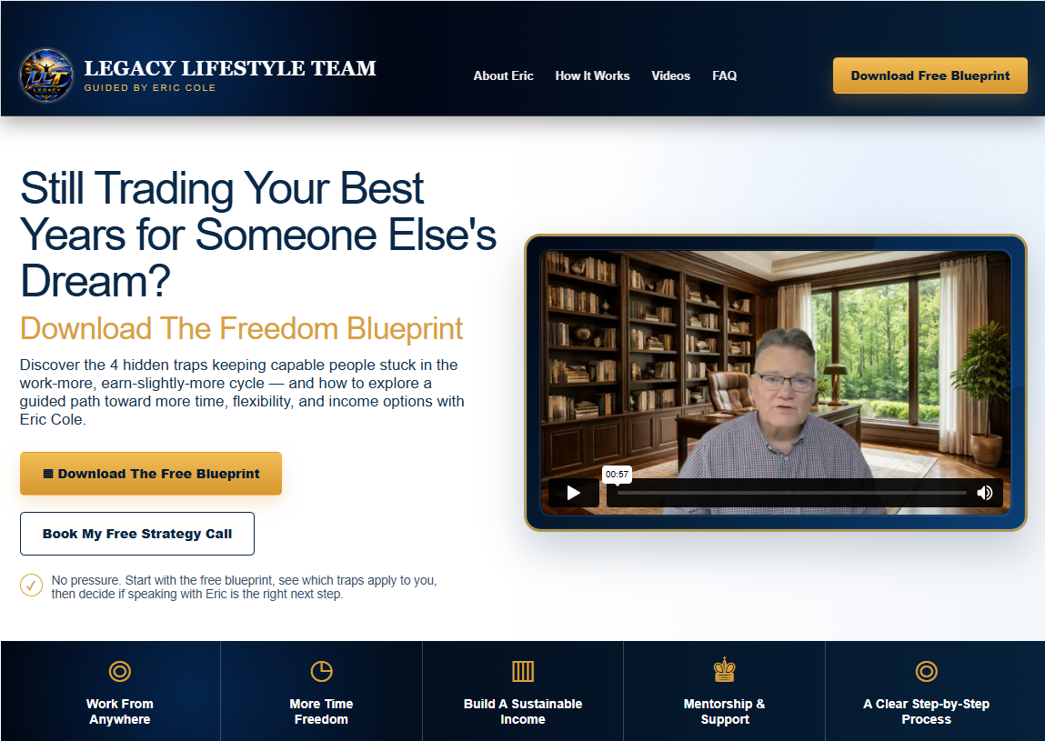 Legacy Lifestyle Team funnel