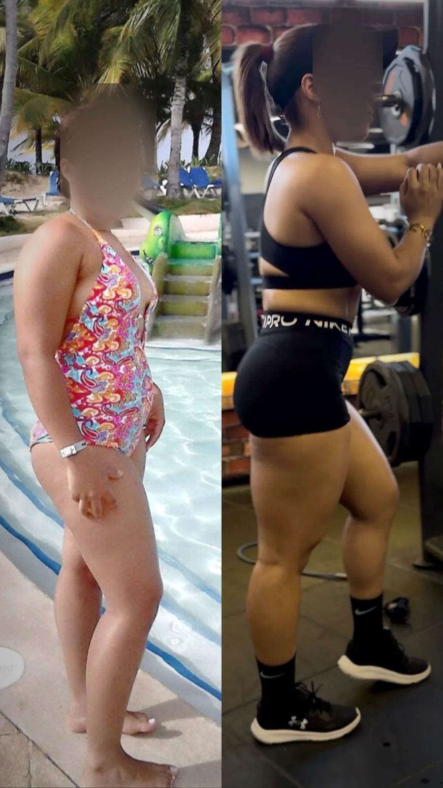 Transformación antes y después