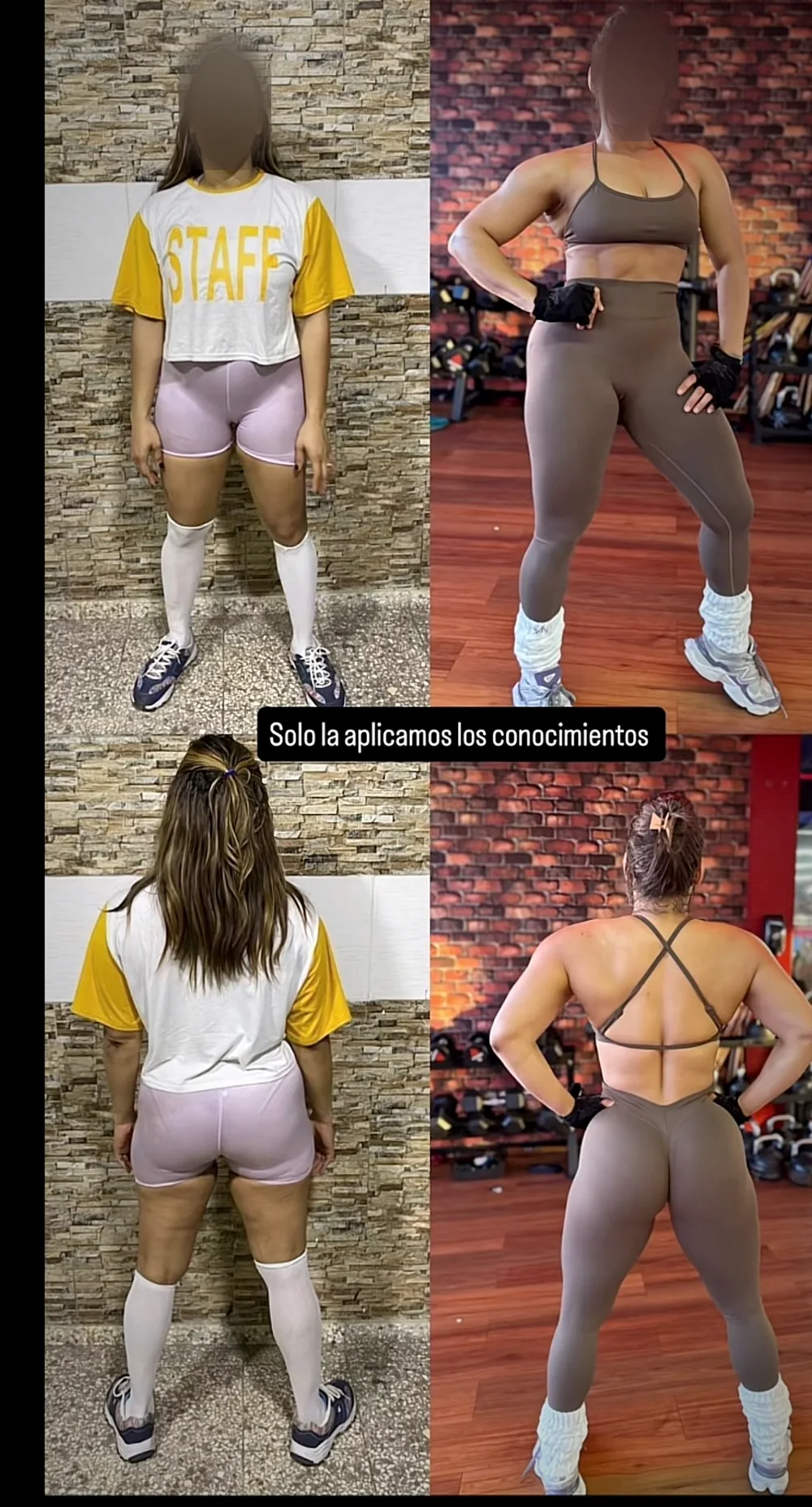 Transformación antes y después