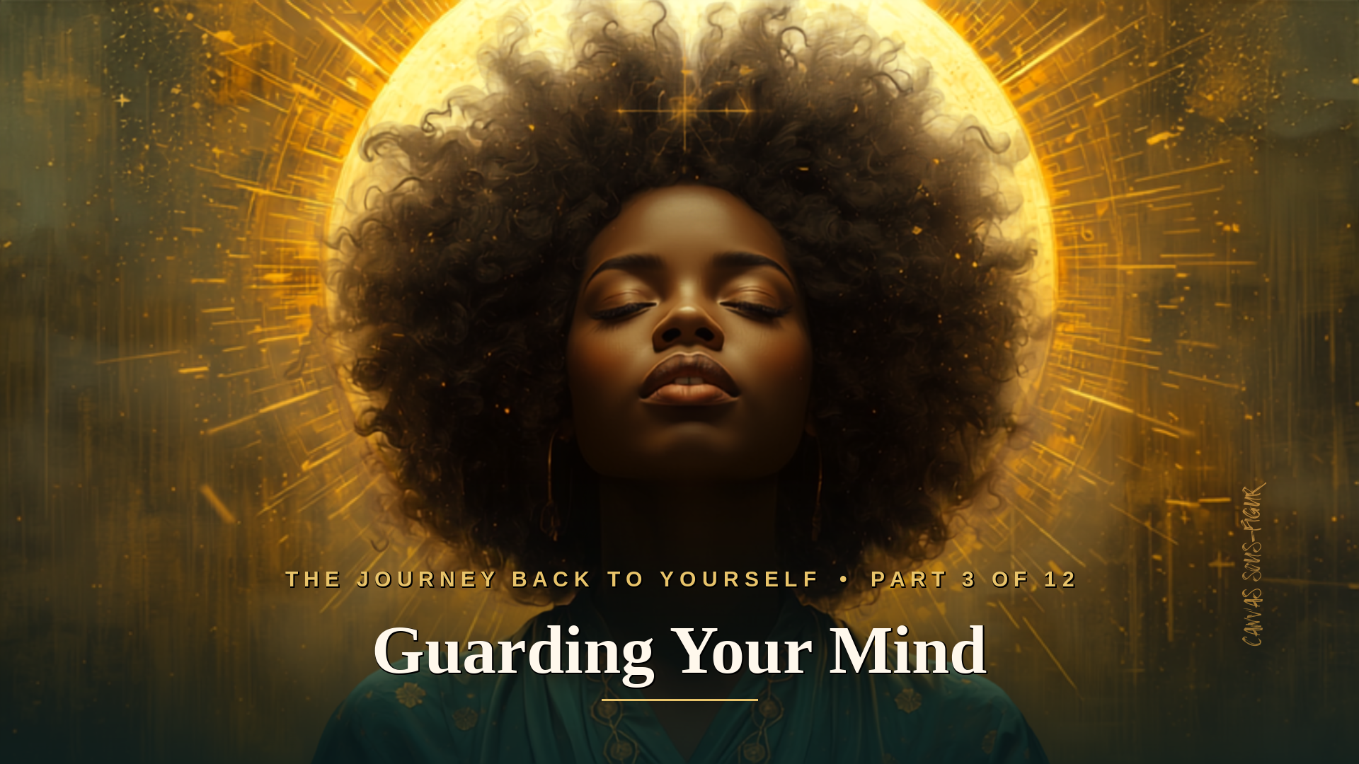 Black Woman Guarding Her Mind Black Woman Guarding Her Mind