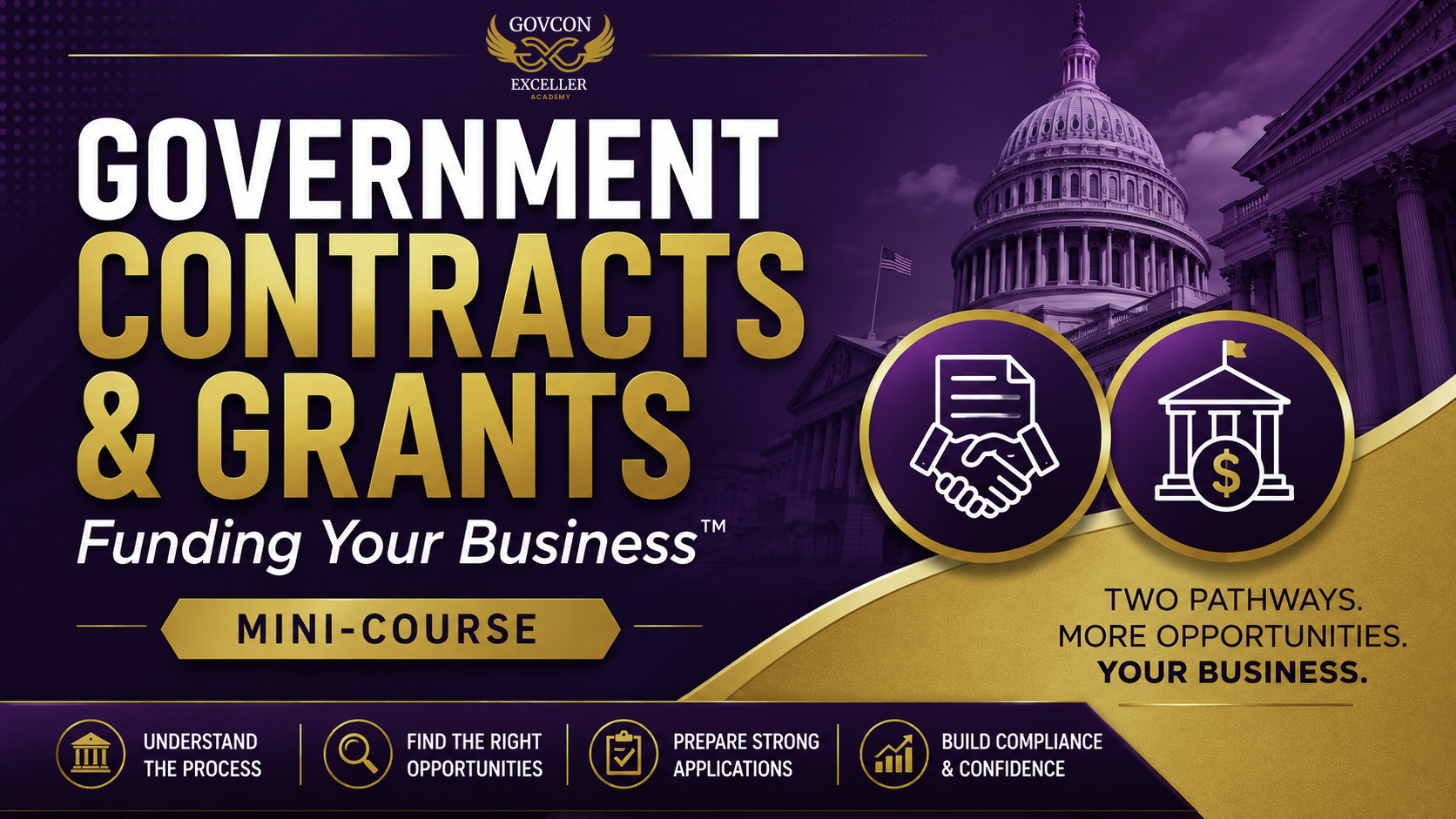 Government Contracts and Grants Funding Your Business Mini-Course