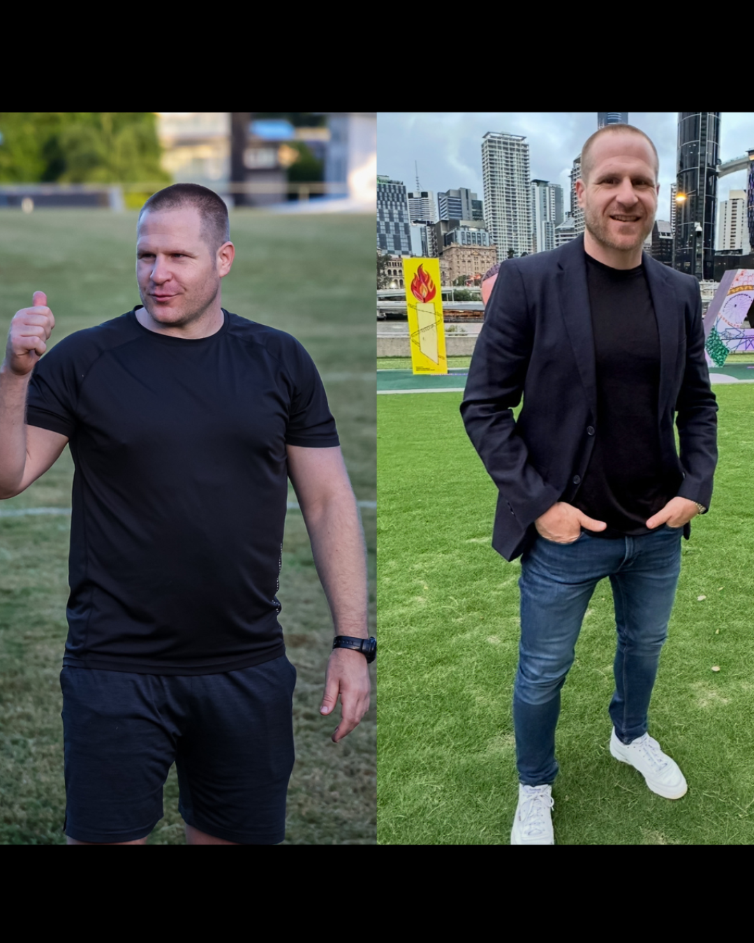 Blake's own weight loss journey