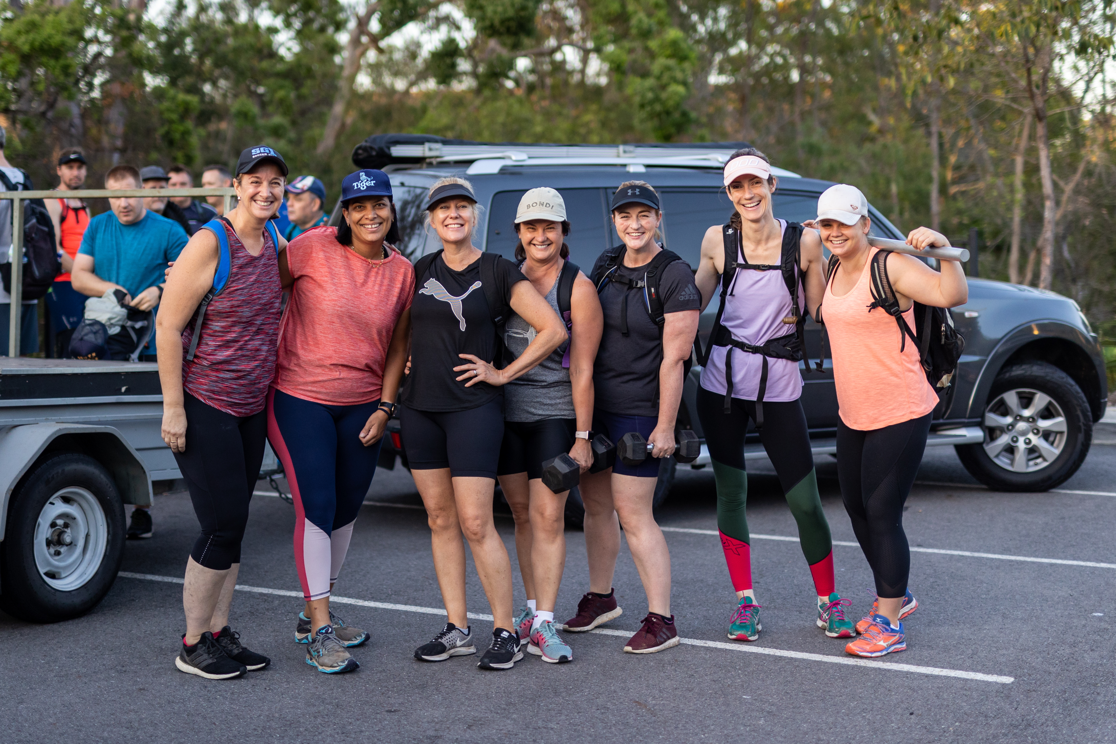 Outdoor bootcamp at The Gap