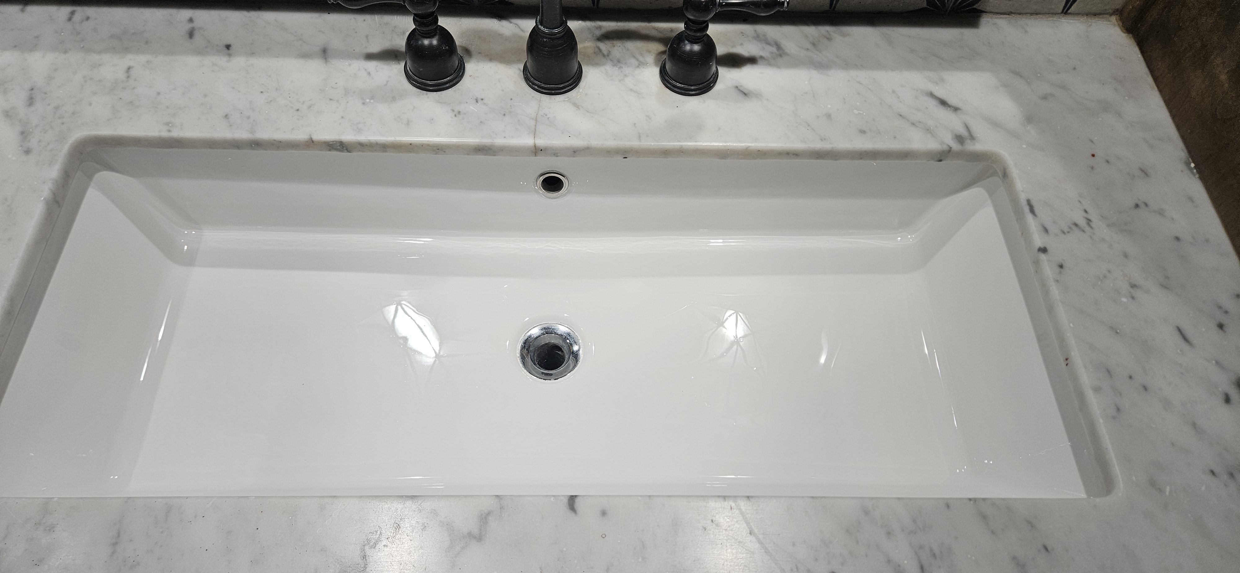After - reglazed bathtub