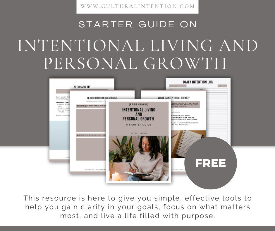 Personal Growth Starter Guide Cultural Intention