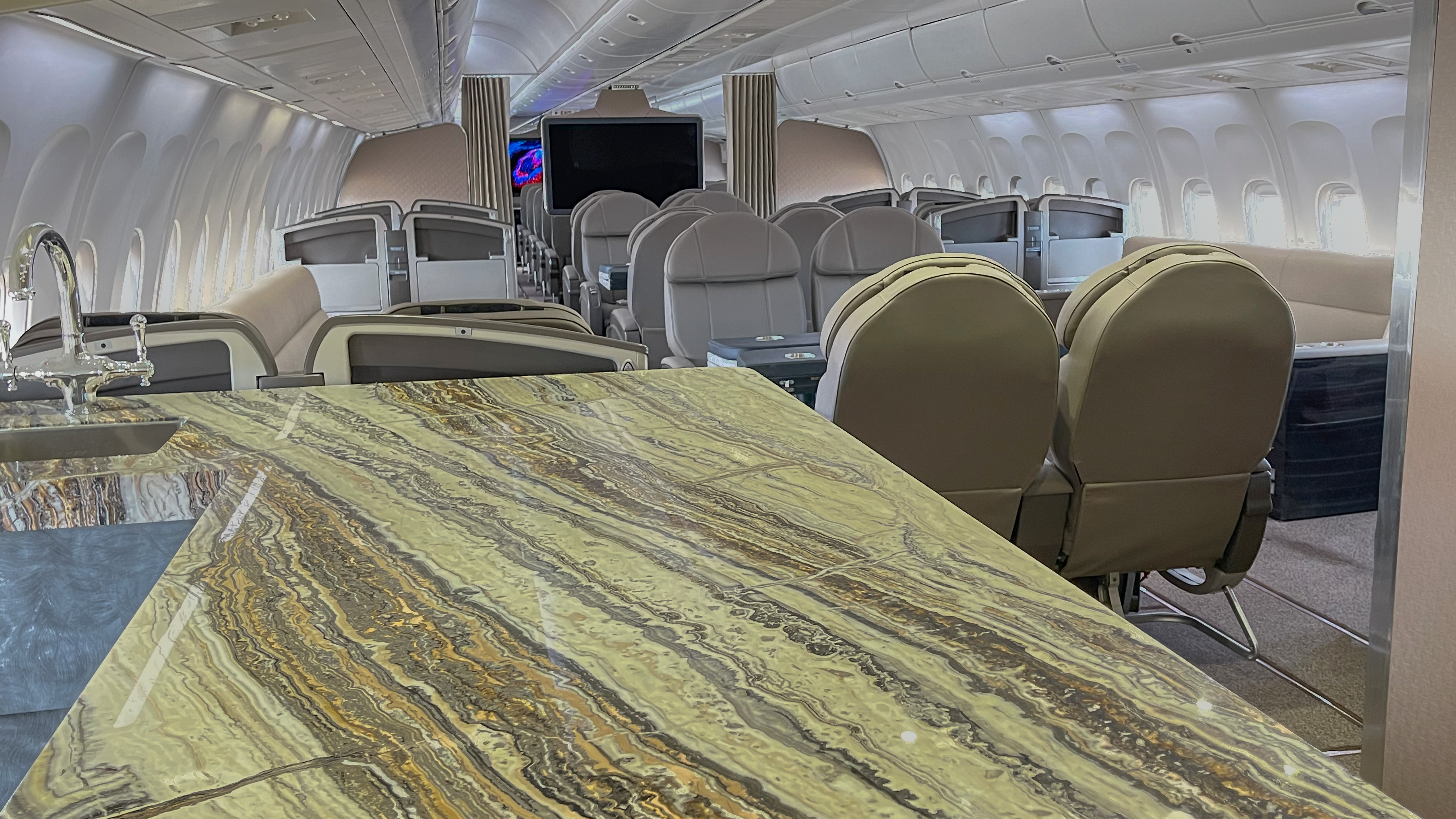 Boeing cabin completed interior, alternate angle