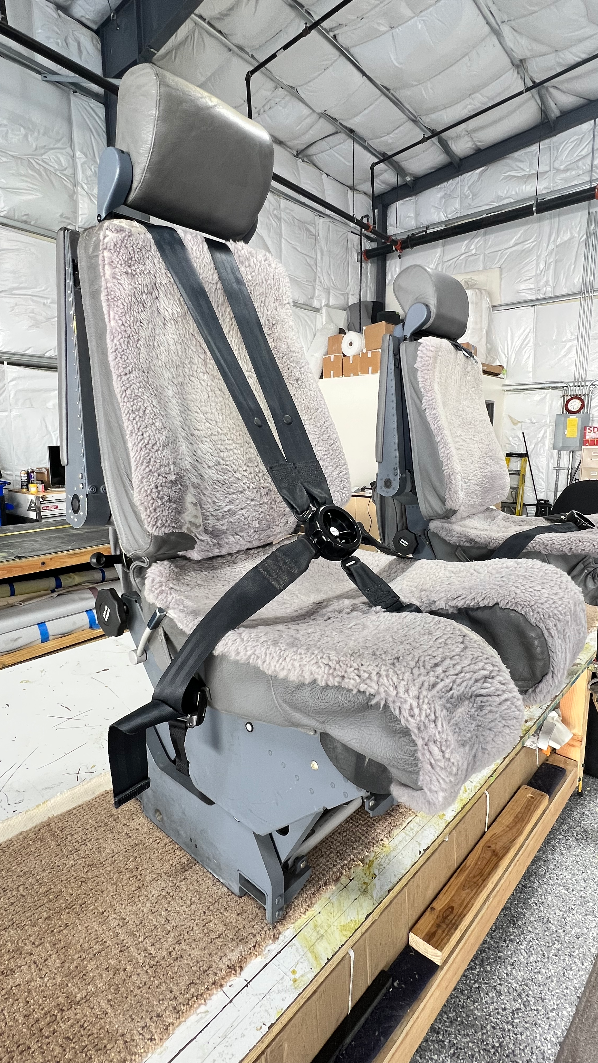 Pilot seats before recover