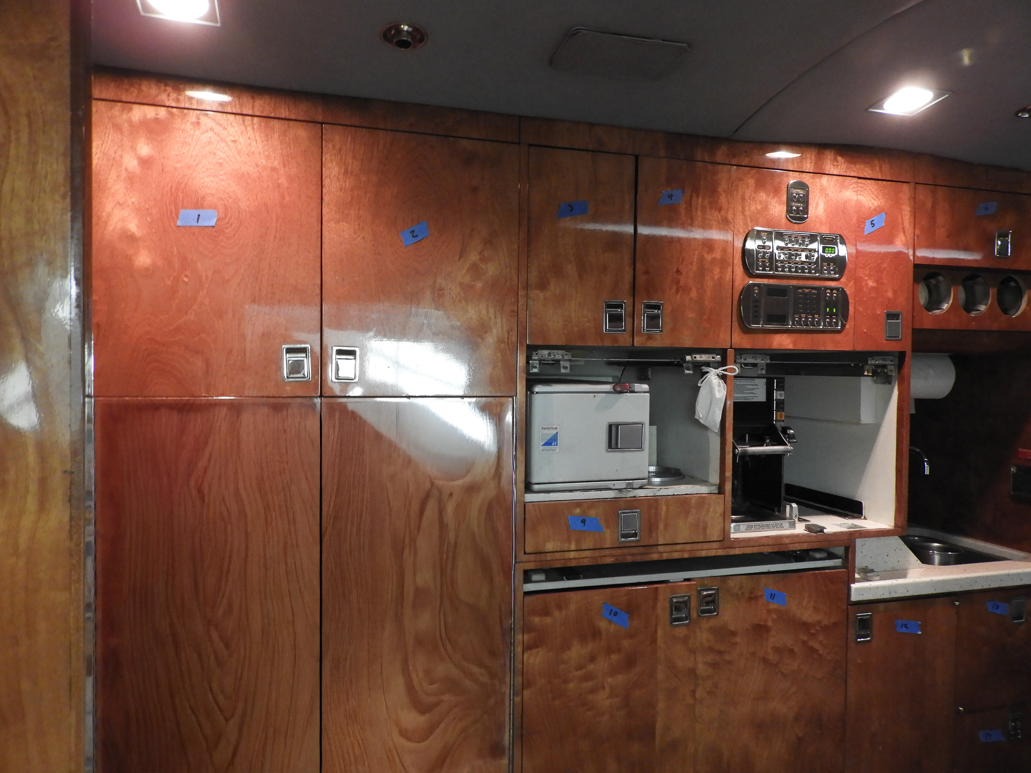 Gulfstream G-V galley before refit