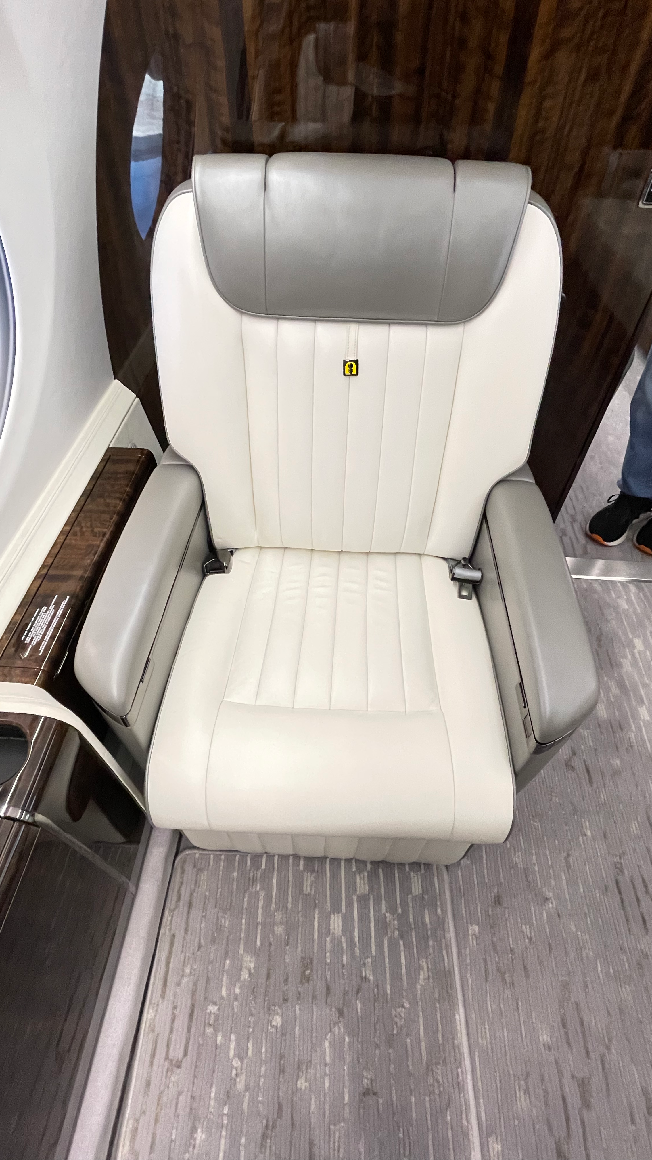 Original G650 single passenger seat before refit