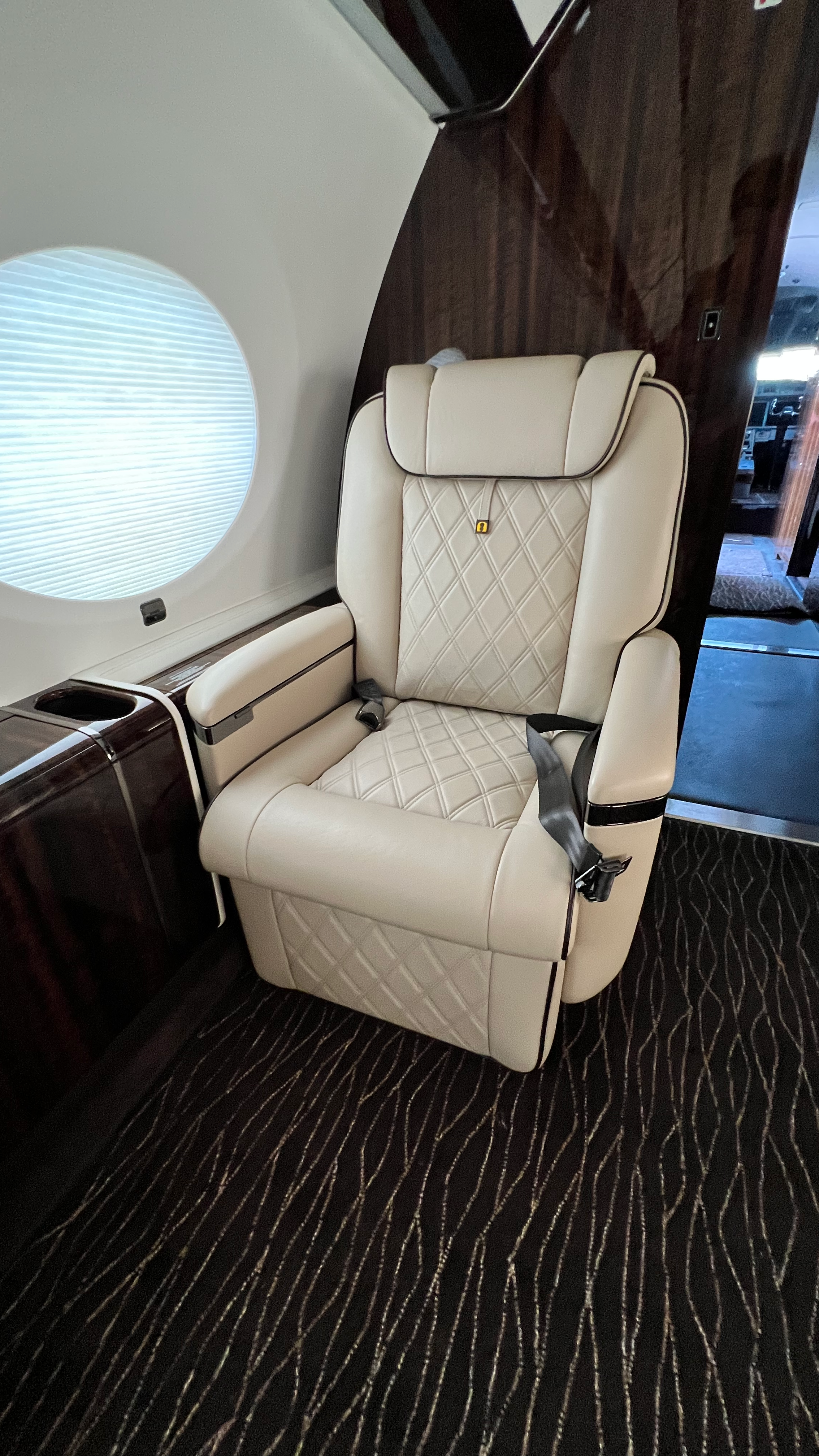 Custom fabricated G650 cabin detail