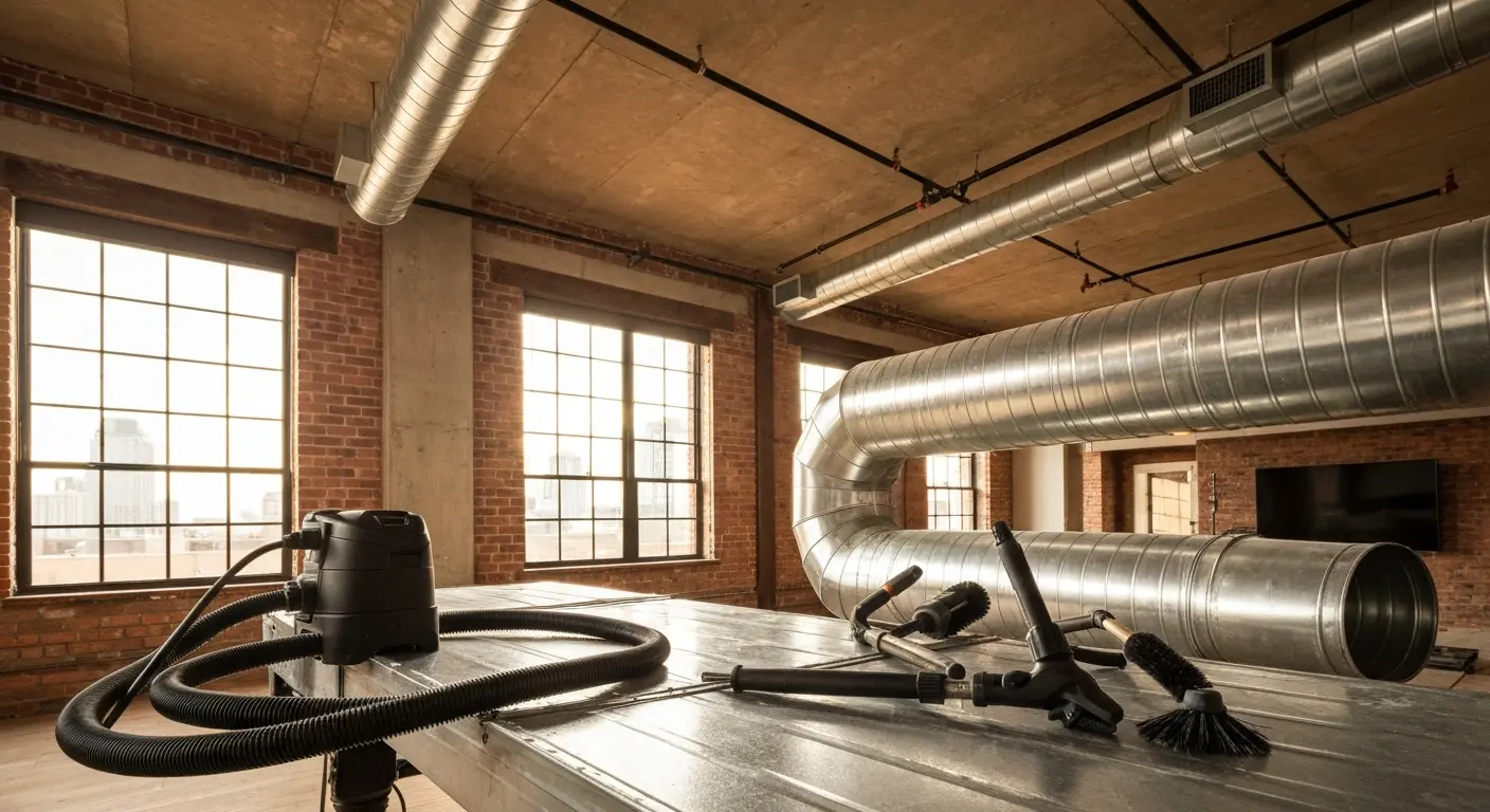Residential air duct cleaning service in Downtown Dallas condo