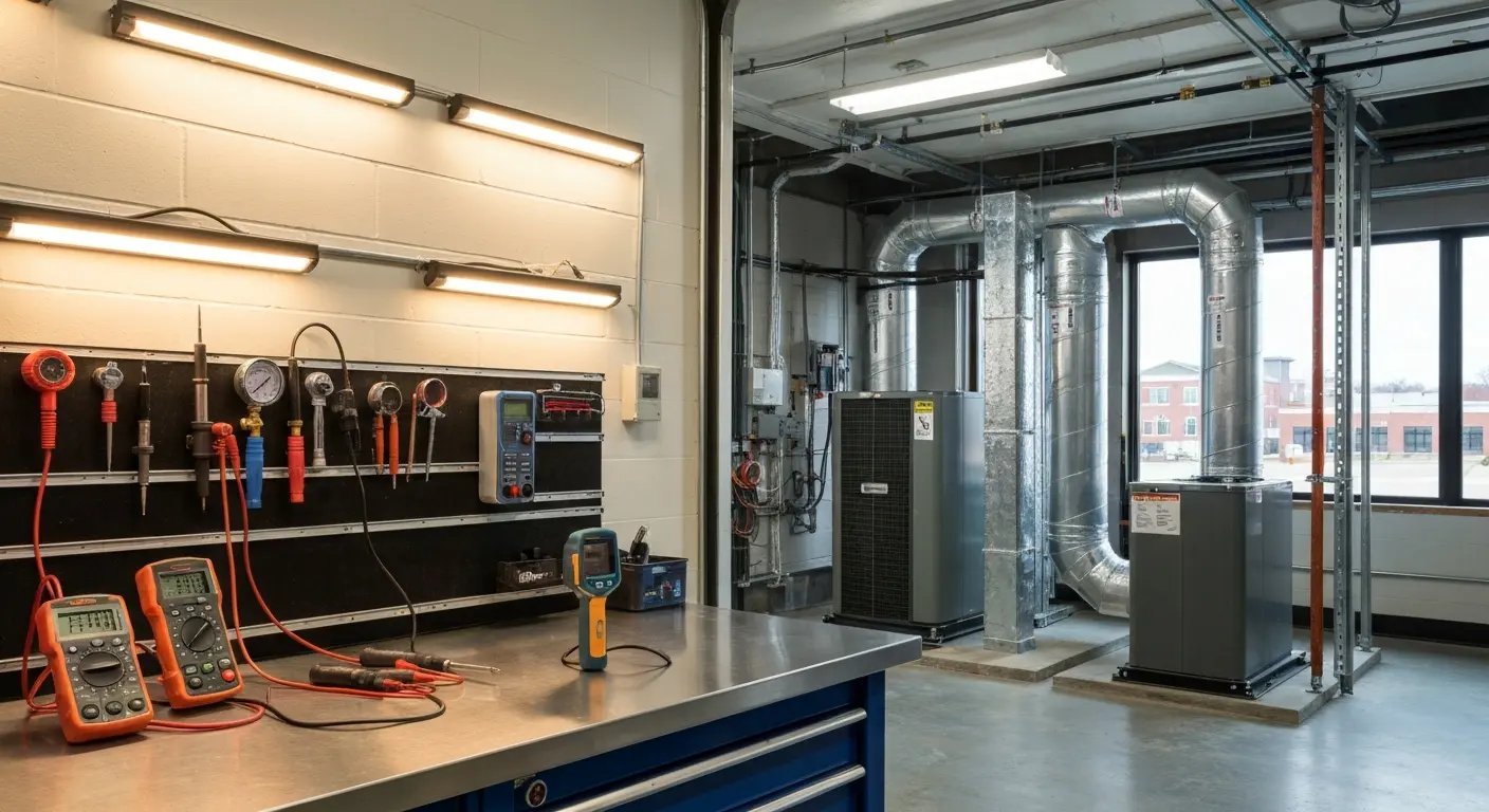 Complete HVAC system inspection