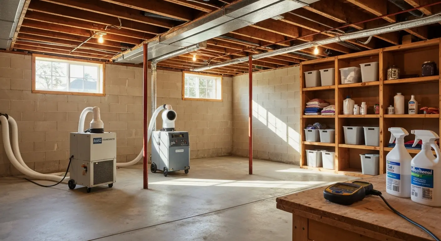 Water damage odor elimination
