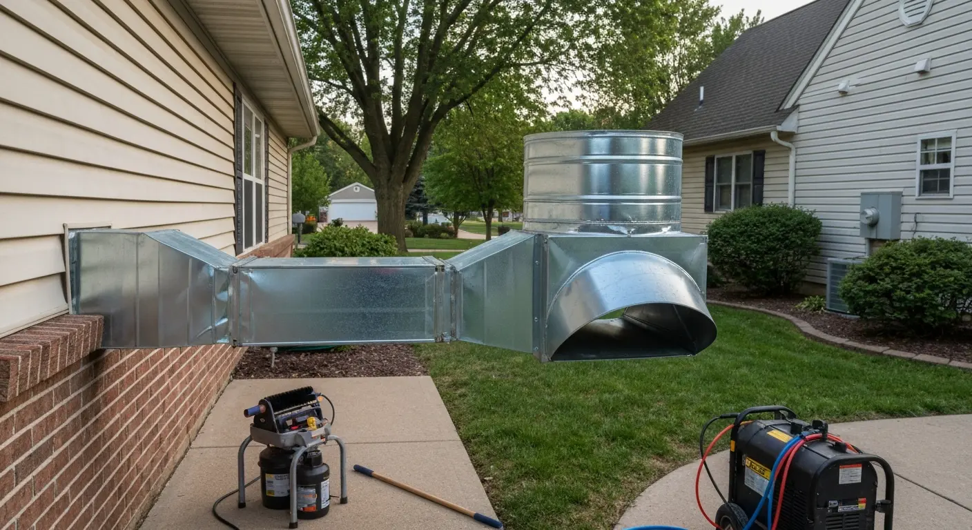 Dryer vent cleaning