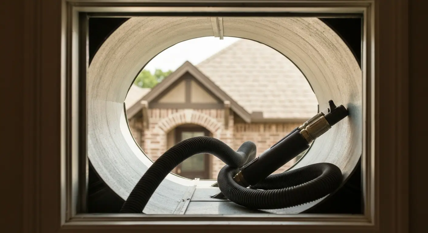 Air duct cleaning demonstration