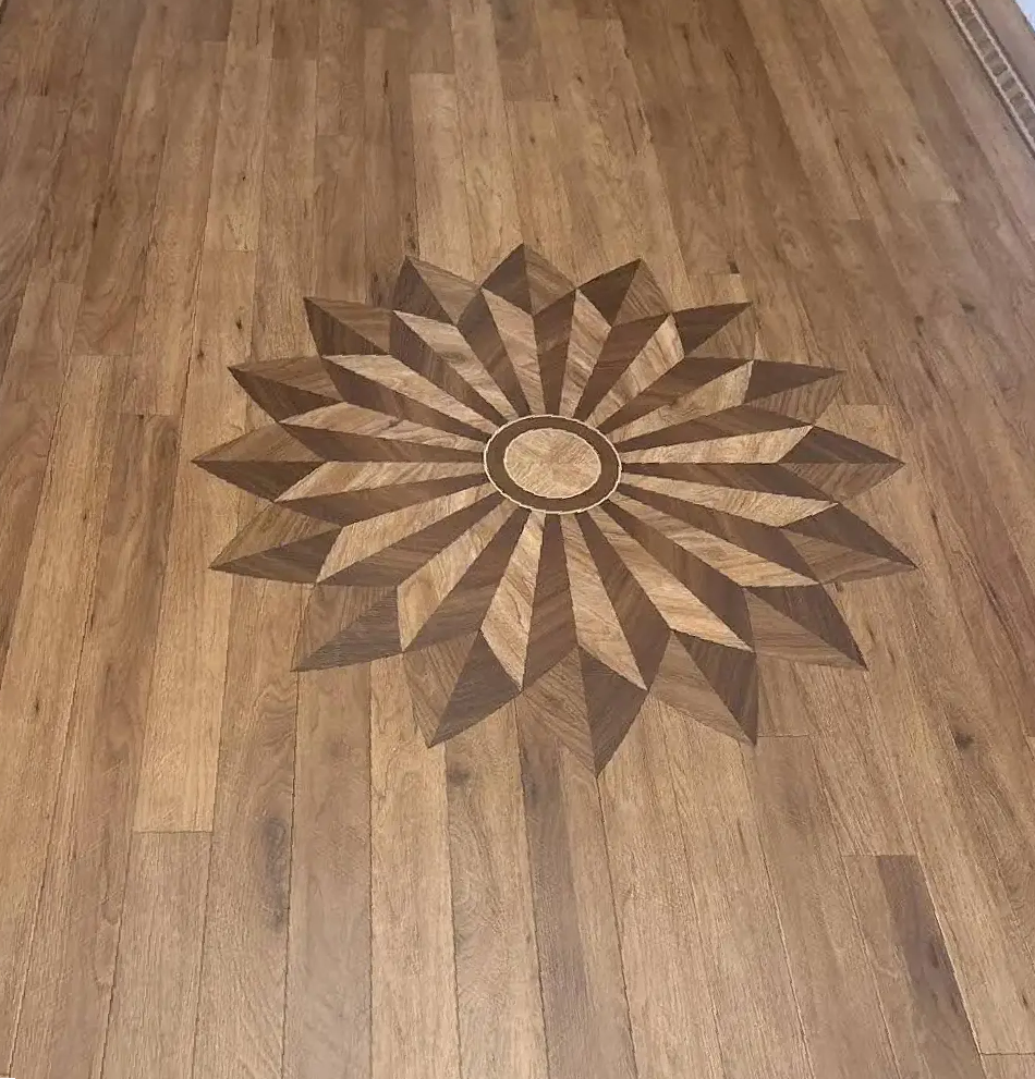 Wooden floor after sanding