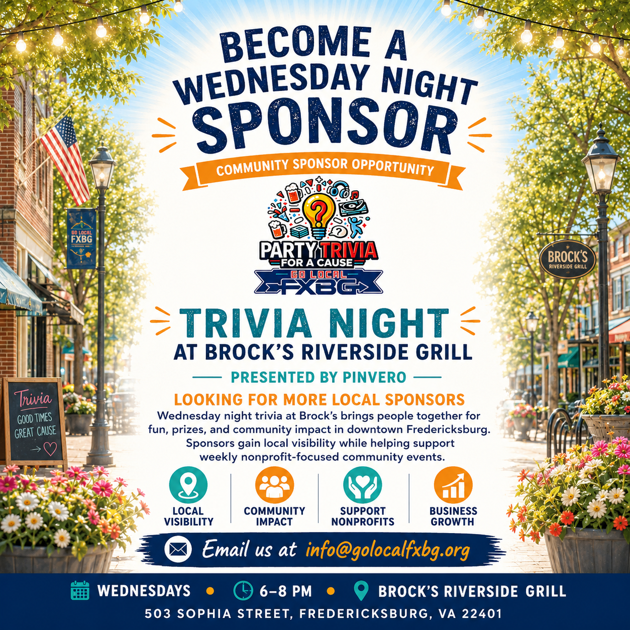 Wednesday Trivia For A Cause at Brock's Riverside Grill