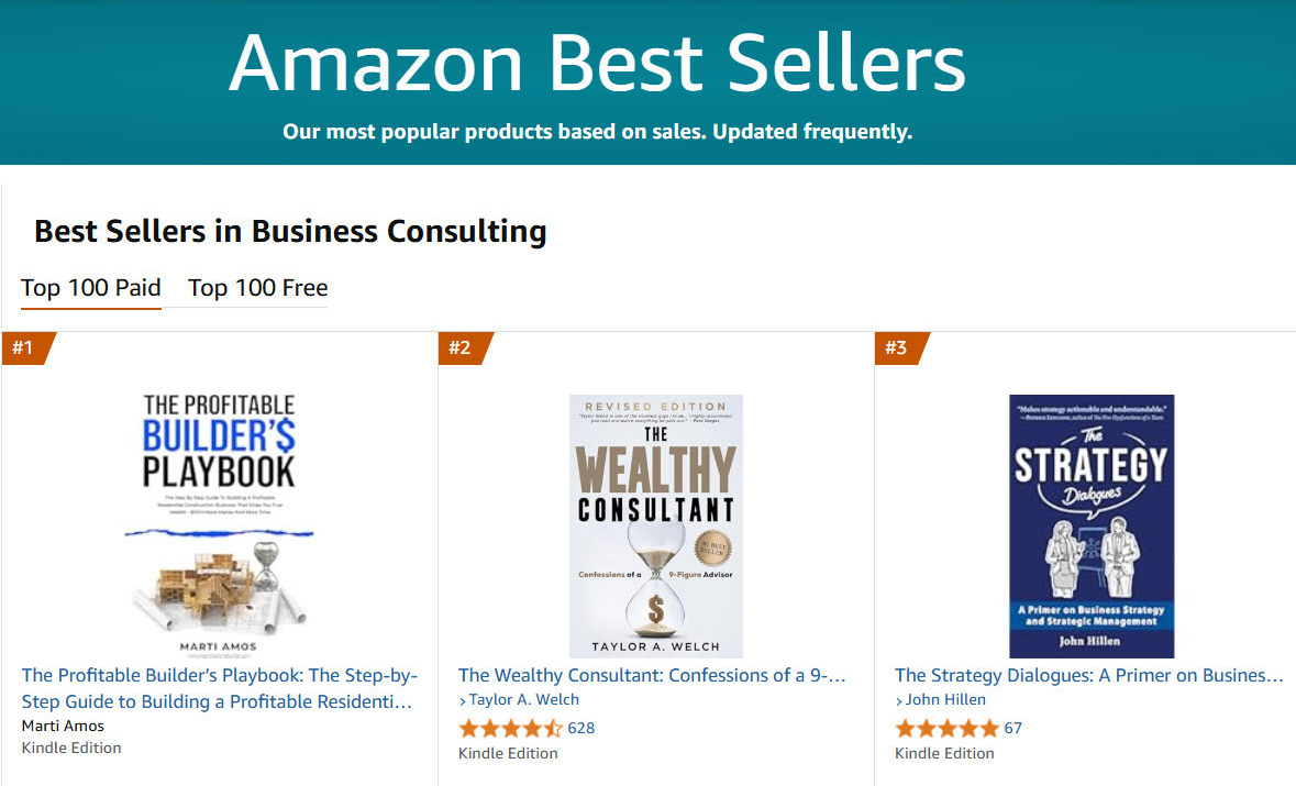 Amazon Best Seller, Business Consulting