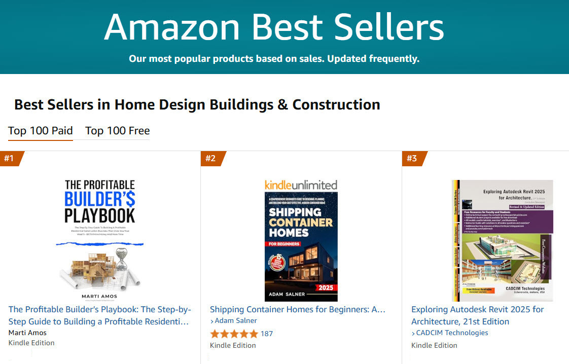 Amazon Best Seller, Home Design Buildings and Construction