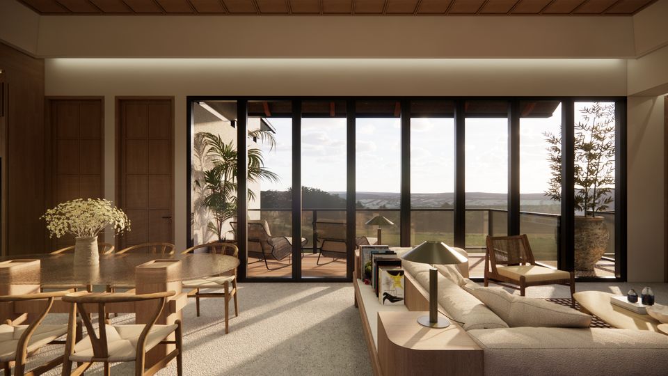 Villa S Seseh living and dining room