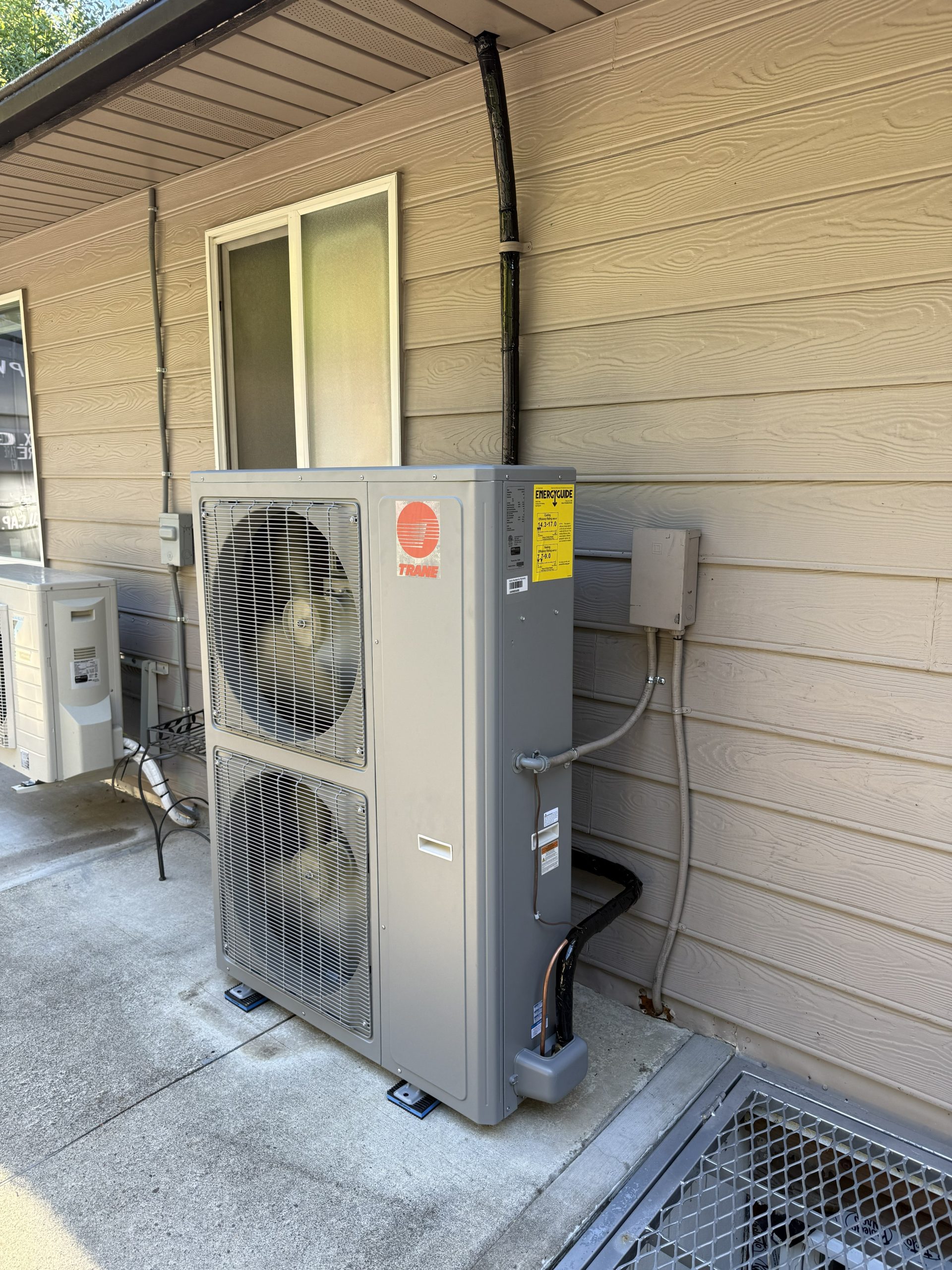 Outdoor heat pump featured by Stafford Air