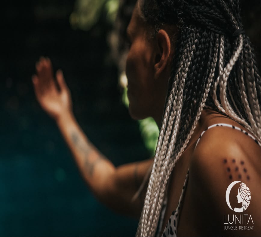 Contemplative moment at the cenote